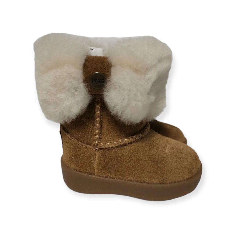 UGG S/N 10955711 Kids Baby Ramona Infant Size XS 0/1 Girls Boots Brown New